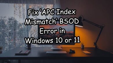 APC Index Mismatch