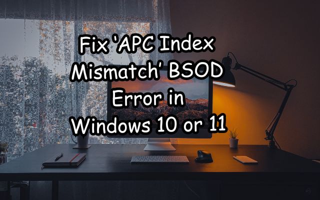 APC Index Mismatch