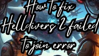 Helldivers 2 failed to join error