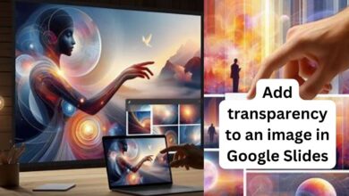 add transparency to an image in Google Slides