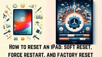 How to reset an iPad