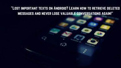 How to retrieve deleted text messages on Android